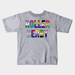 Roller Derby Welcomes Everyone Kids T-Shirt